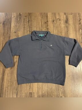 Vtg 90s Men's Big Dogs 1/4 Quarter Zip Pullover Sweatshirt Embroidered X-Large